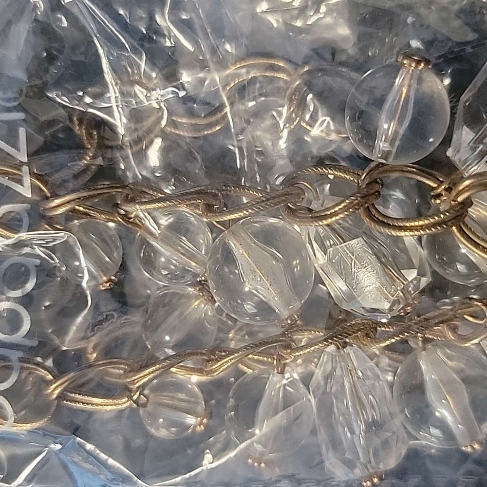 Paparazzi Gold and Clear Necklace Set Gorgeously Globetrotter Fashion Jewelry - Picture 5 of 5